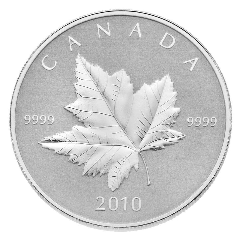 2010 $5 Piedfort Maple Leaf - 1 oz. Pure Silver Coin Default Title