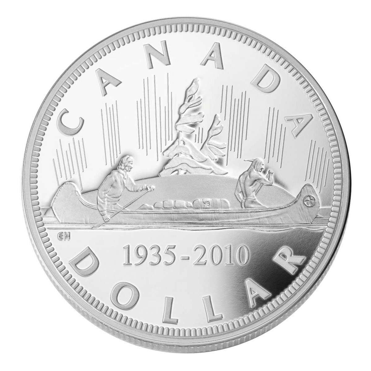 2010 $1 Canada's Voyageur Silver Dollar, 75th Anniversary - Limited Edition Sterling Silver Dollar Default Title