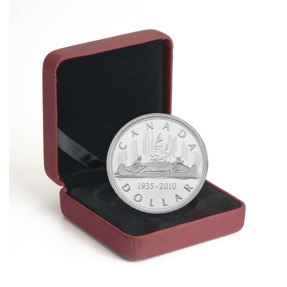 2010 $1 Canada's Voyageur Silver Dollar, 75th Anniversary - Limited Ed