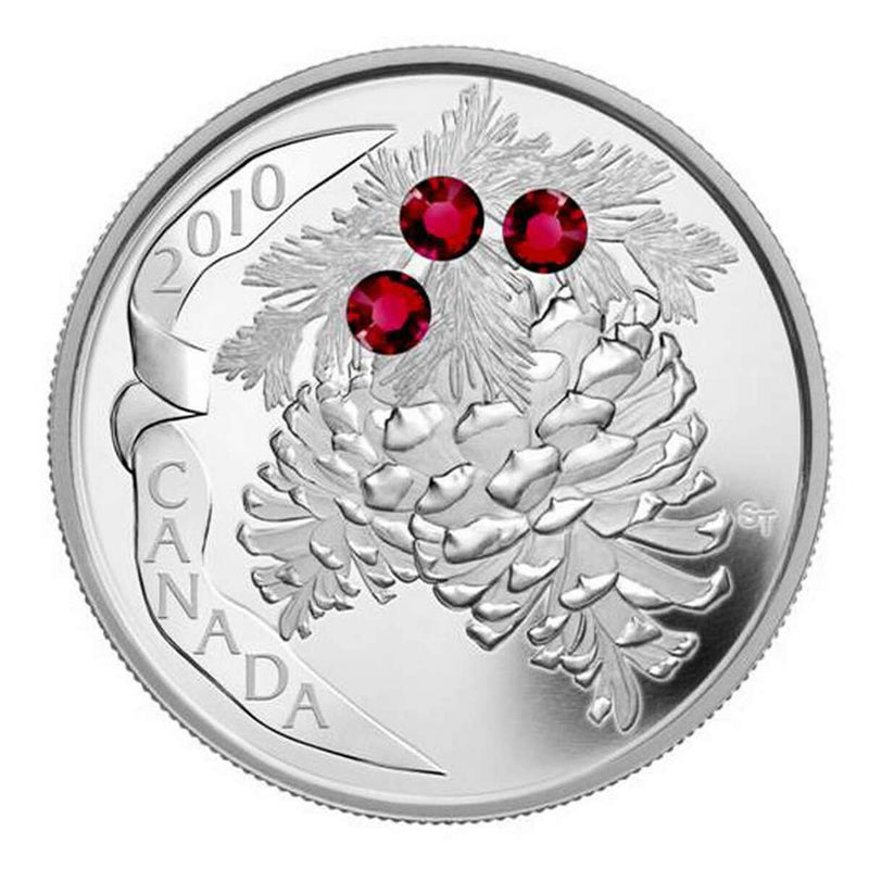 2010 $20 Holiday Pine Cones - Pure Silver Coin Default Title