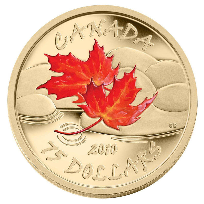 2010 $75 Maple Leaf: Fall - 14-kt. Gold Coin Default Title