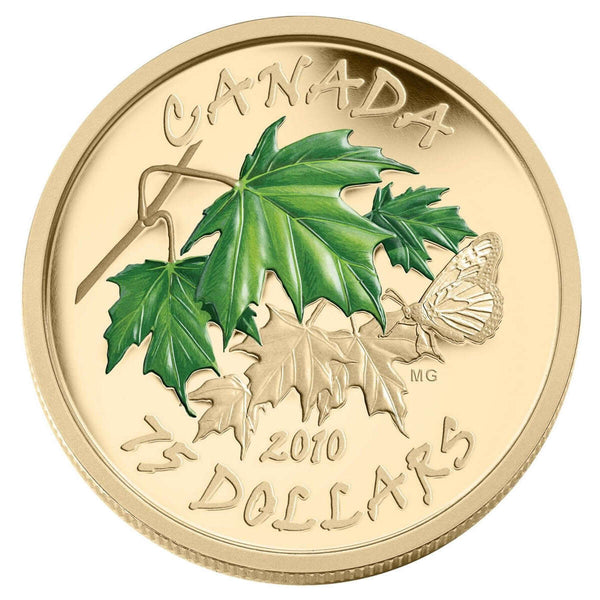 2010 $75 Maple Leaf: Summer - 14-kt. Gold Coin Default Title
