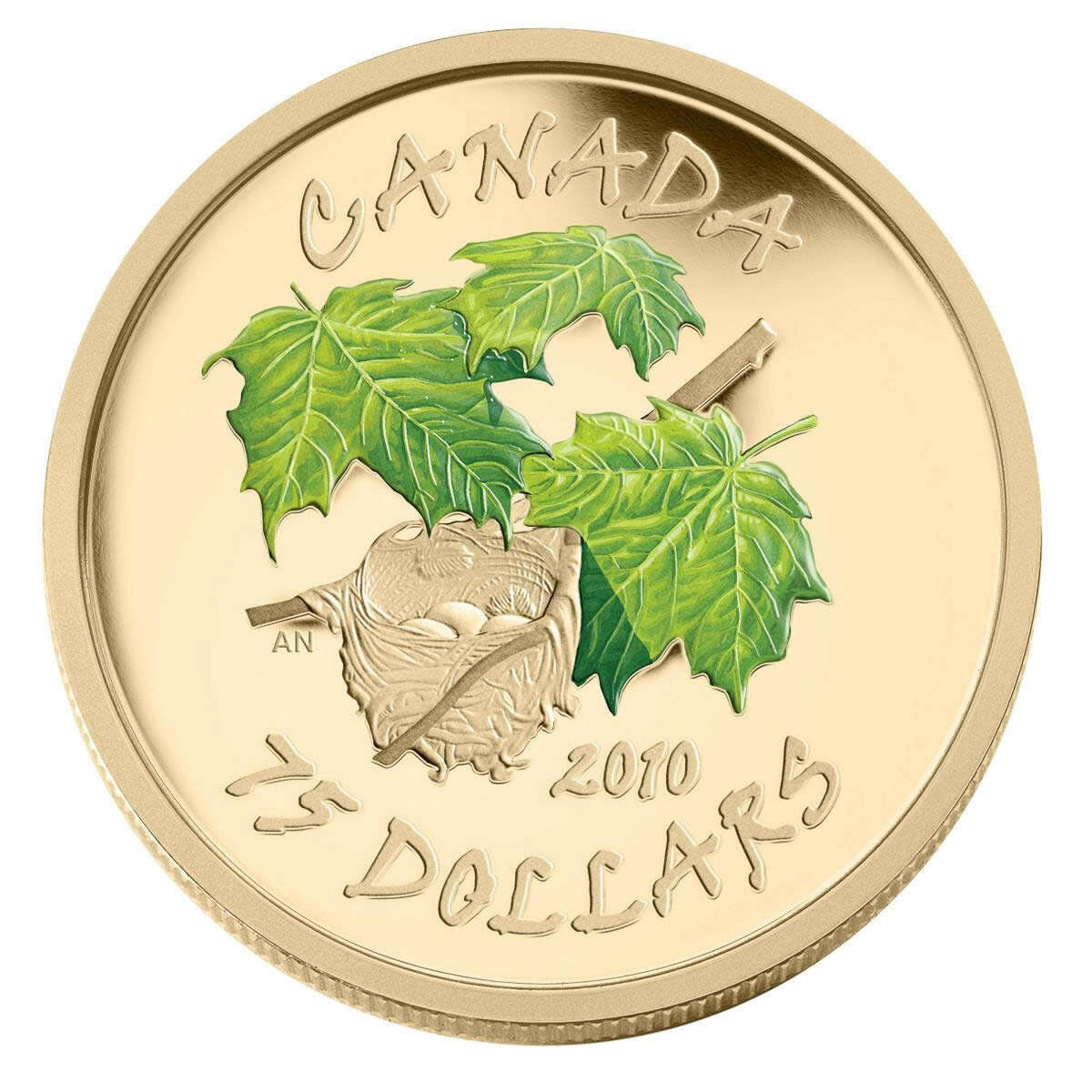 2010 $75 Maple Leaf: Spring - 14-kt. Gold Coin
