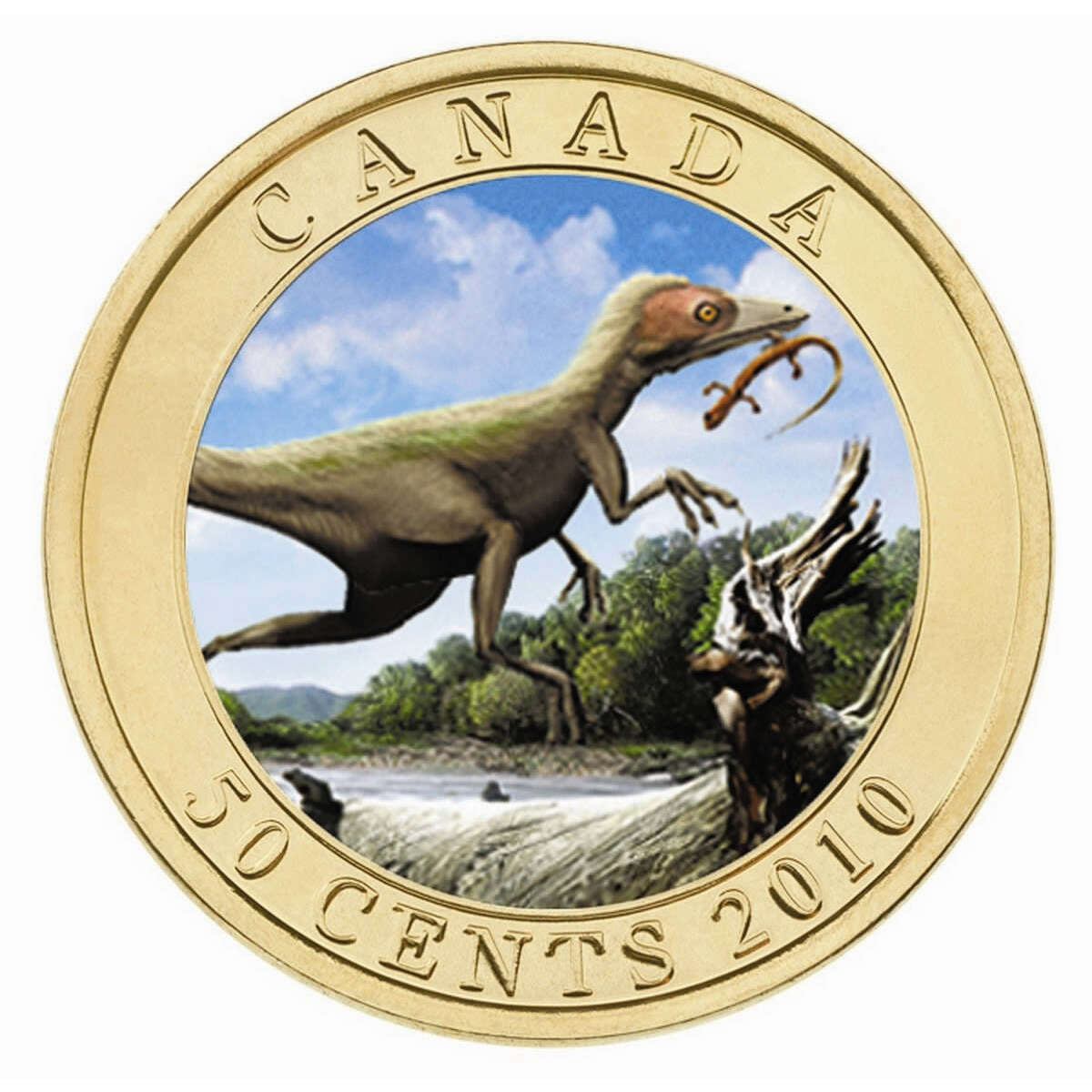 2010 50c Dinosaur Exhibit: Sinosauropteryx - Lenticular Coin Default Title