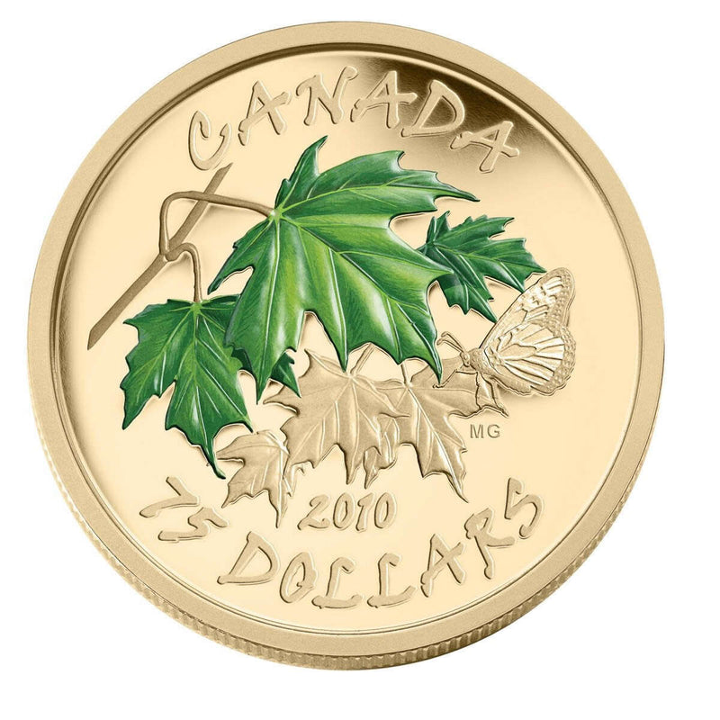 2010 $75 Maple Leaf - 14kt. Gold Coin Set Default Title