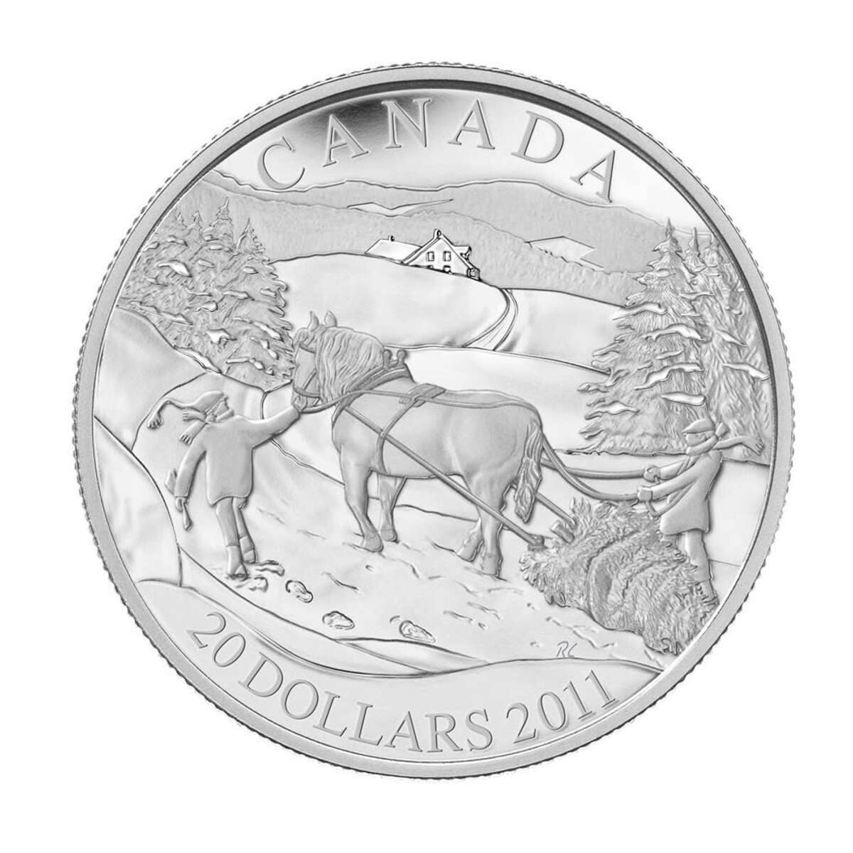 2011 $20 Winter Scene - Sterling Silver Coin Default Title