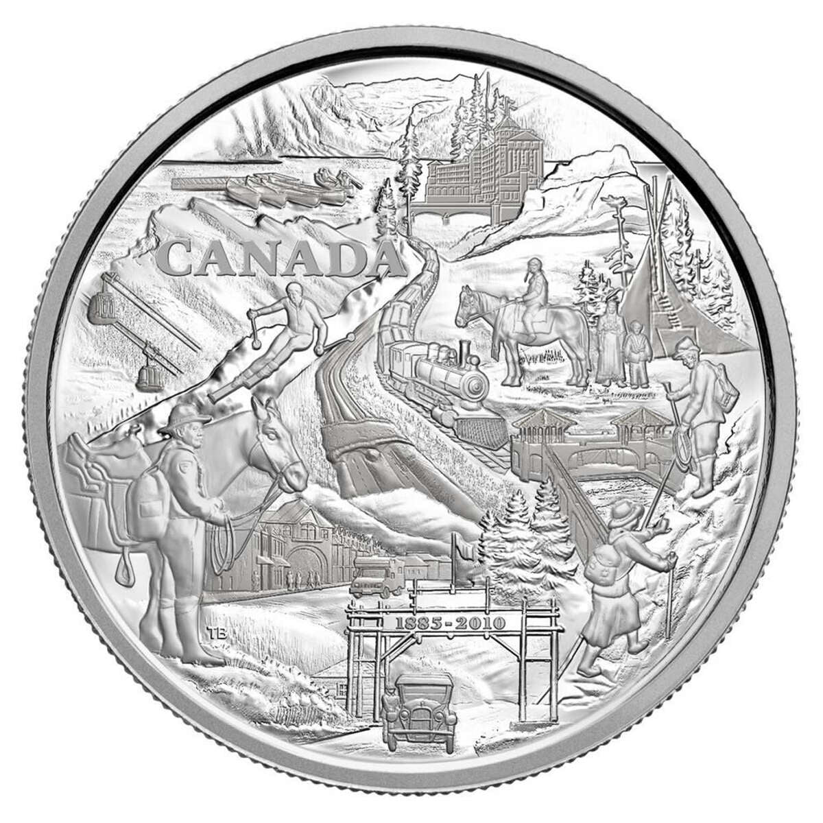 2010 $250 Banff National Park, 125th Anniversary - Pure Silver Kilo Coin Default Title