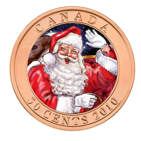 2011 Canada 50 Cents Gifts from Santa Christmas Coin Low Mintage