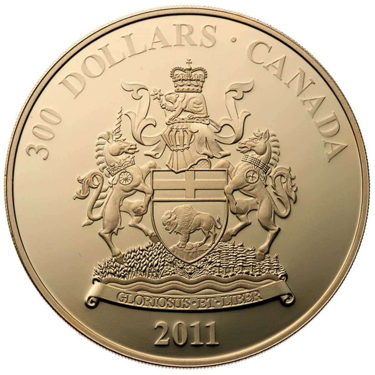 2011 $300 Provincial Coat of Arms: Manitoba - 14-kt. Gold Coin Default Title