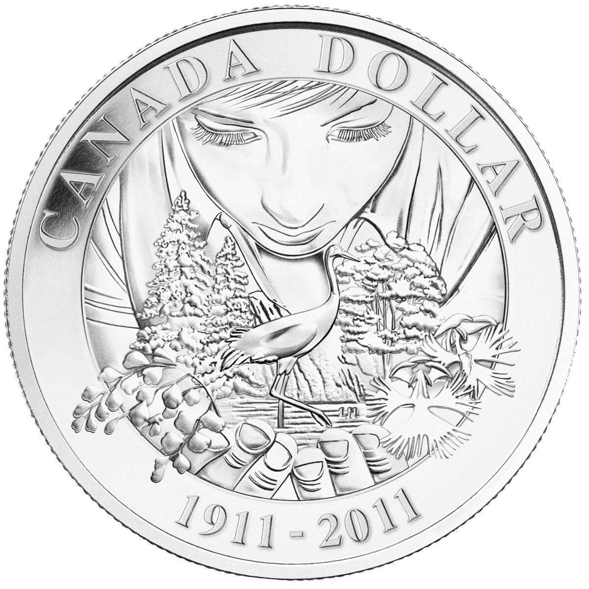 2011 $1 Parks Canada, 100th Anniversary - Sterling Silver Dollar B.U. Default Title