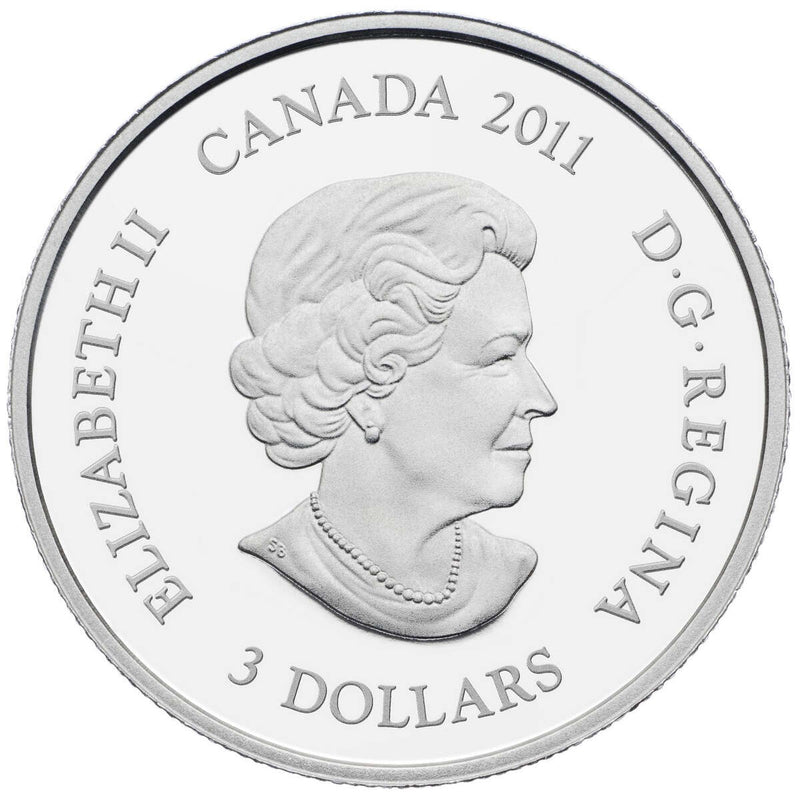 2011 $3 Birthstone Collection: March (Aquamarine) - Pure Silver Coin Default Title