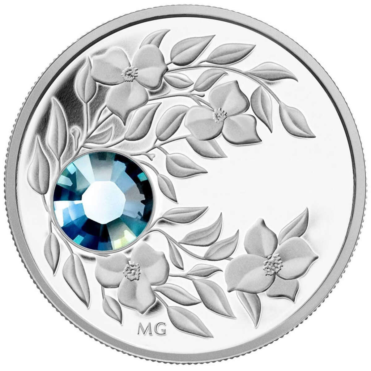 2012 $3 Birthstone Collection: March - Pure Silver Coin Default Title