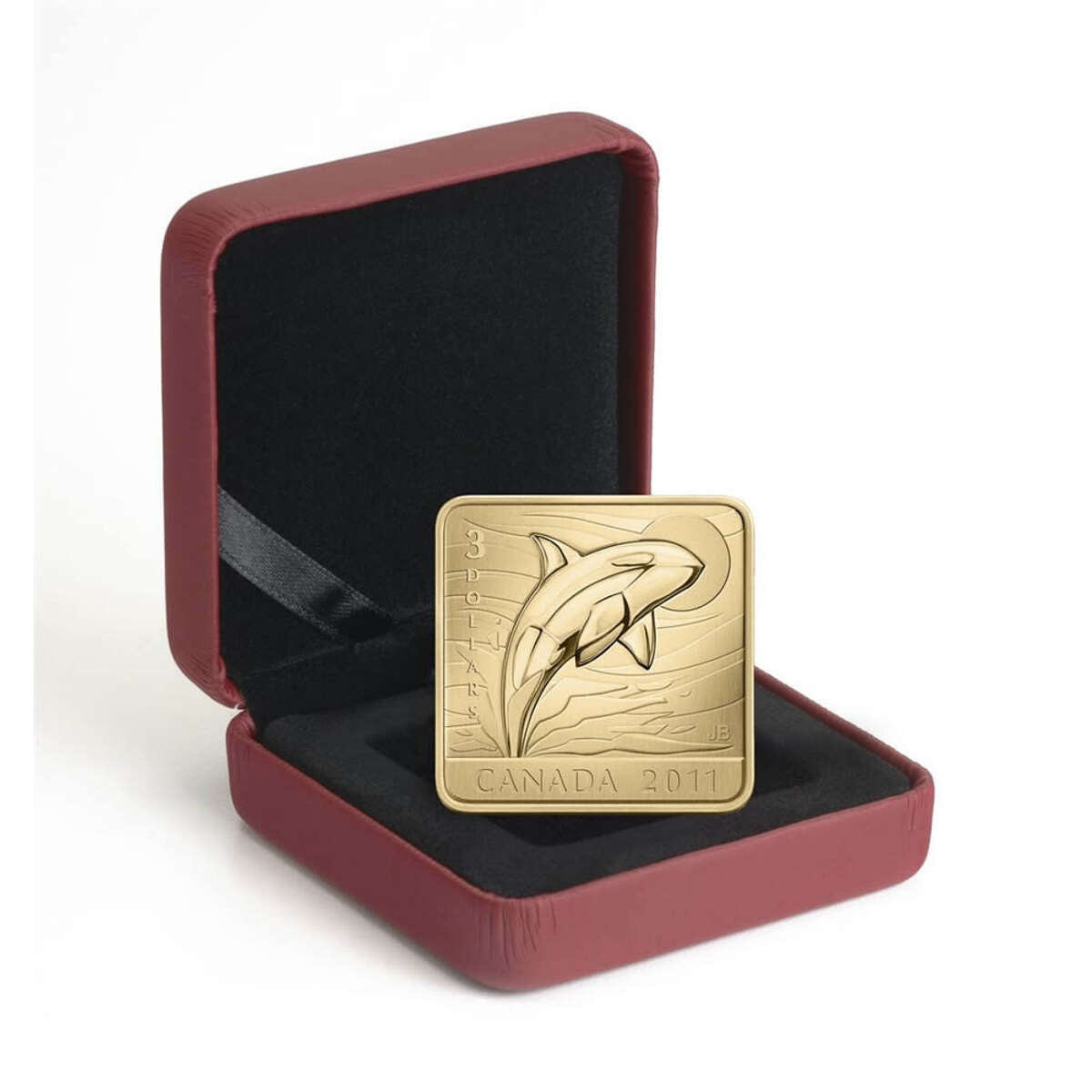 2011 $3 Wildlife Conservation: Orca Whale - Sterling Silver, Gold-Plated Coin Default Title