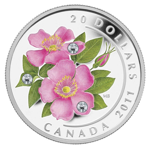 2011 $20 Wild Rose - Pure Silver Coin Default Title