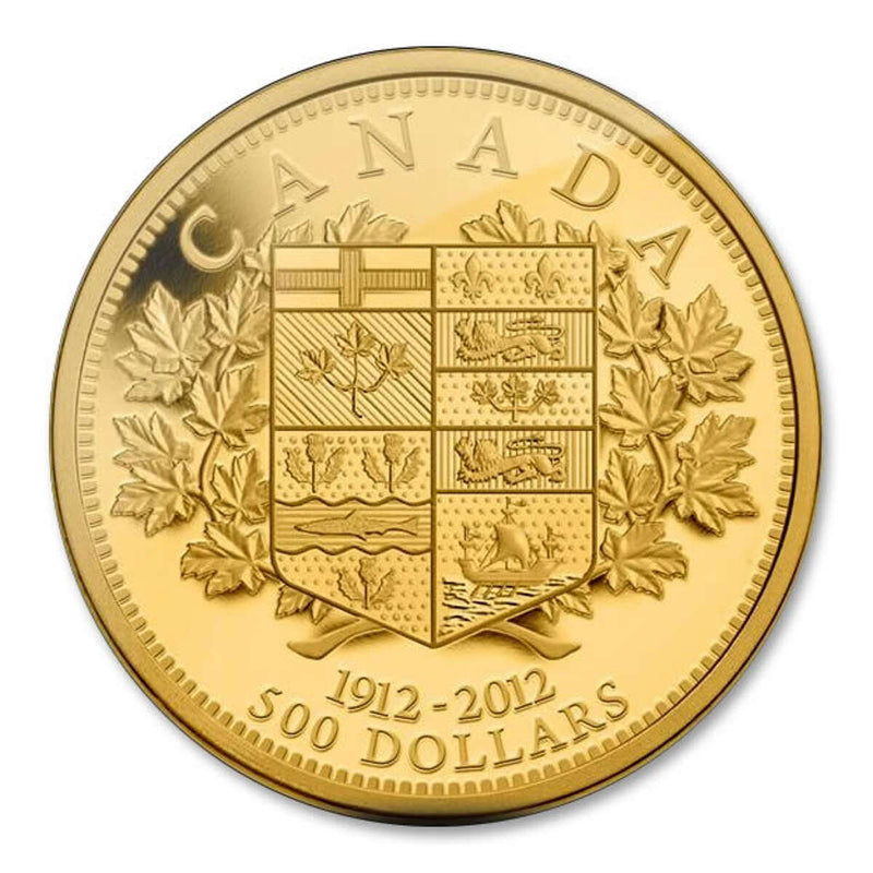 2012 500 Canada s First Gold Coins 100th Anniversary Pure Gold Coi