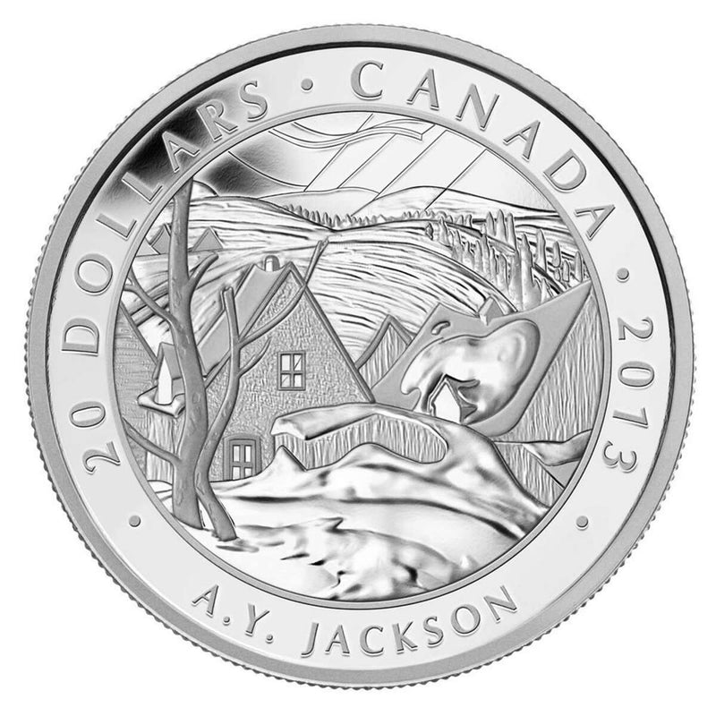 $20 2013 Group of Seven: A.Y. Jackson, <i>Saint-Tite-des-Caps</i>- Pure Silver Coin Default Title