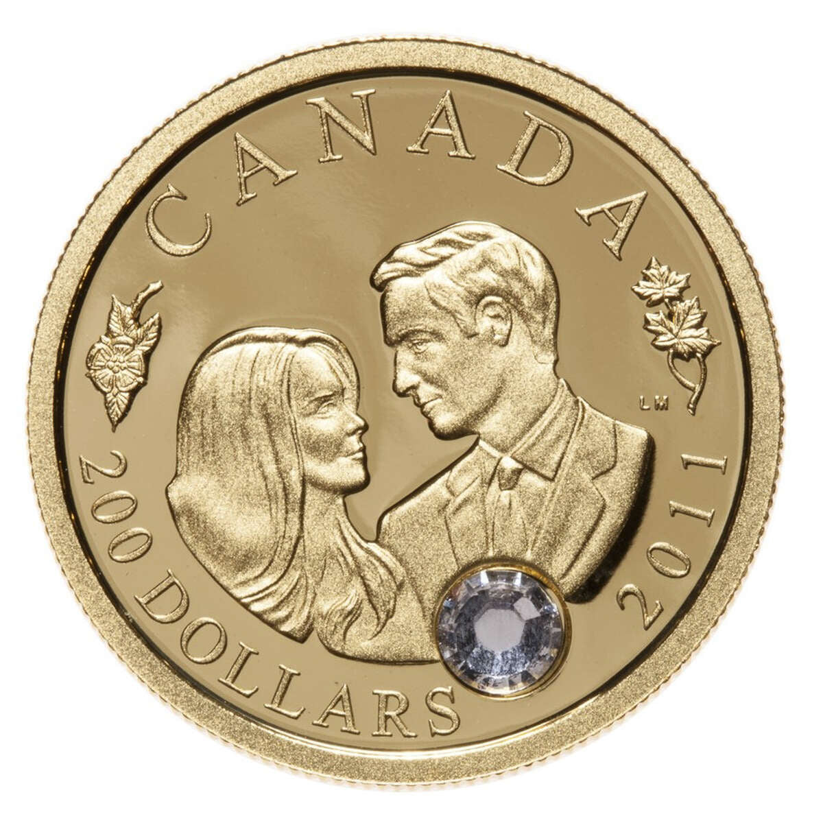 2011 $200 The Wedding Celebration of Their Royal Highnesses The Duke and Duchess of Cambridge - 22-kt. Gold Coin Default Title