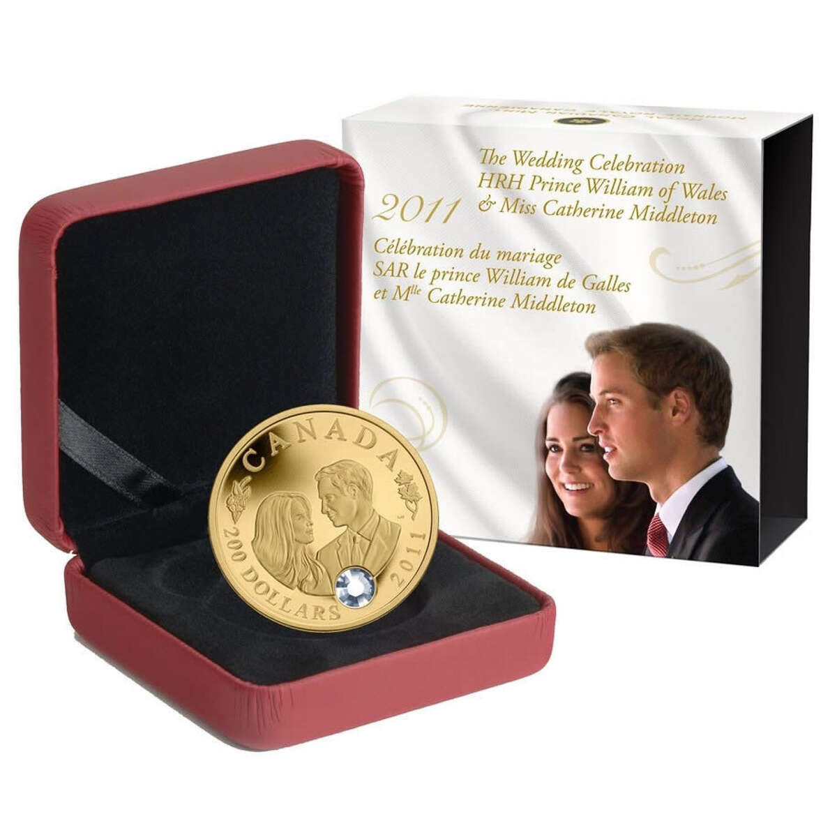 2011 $200 The Wedding Celebration of Their Royal Highnesses The Duke and Duchess of Cambridge - 22-kt. Gold Coin Default Title