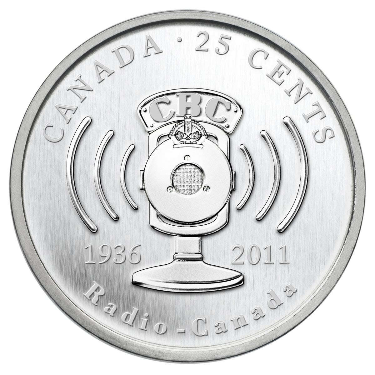 2011 25c CBC/Radio-Canada, 75th Anniversary Default Title