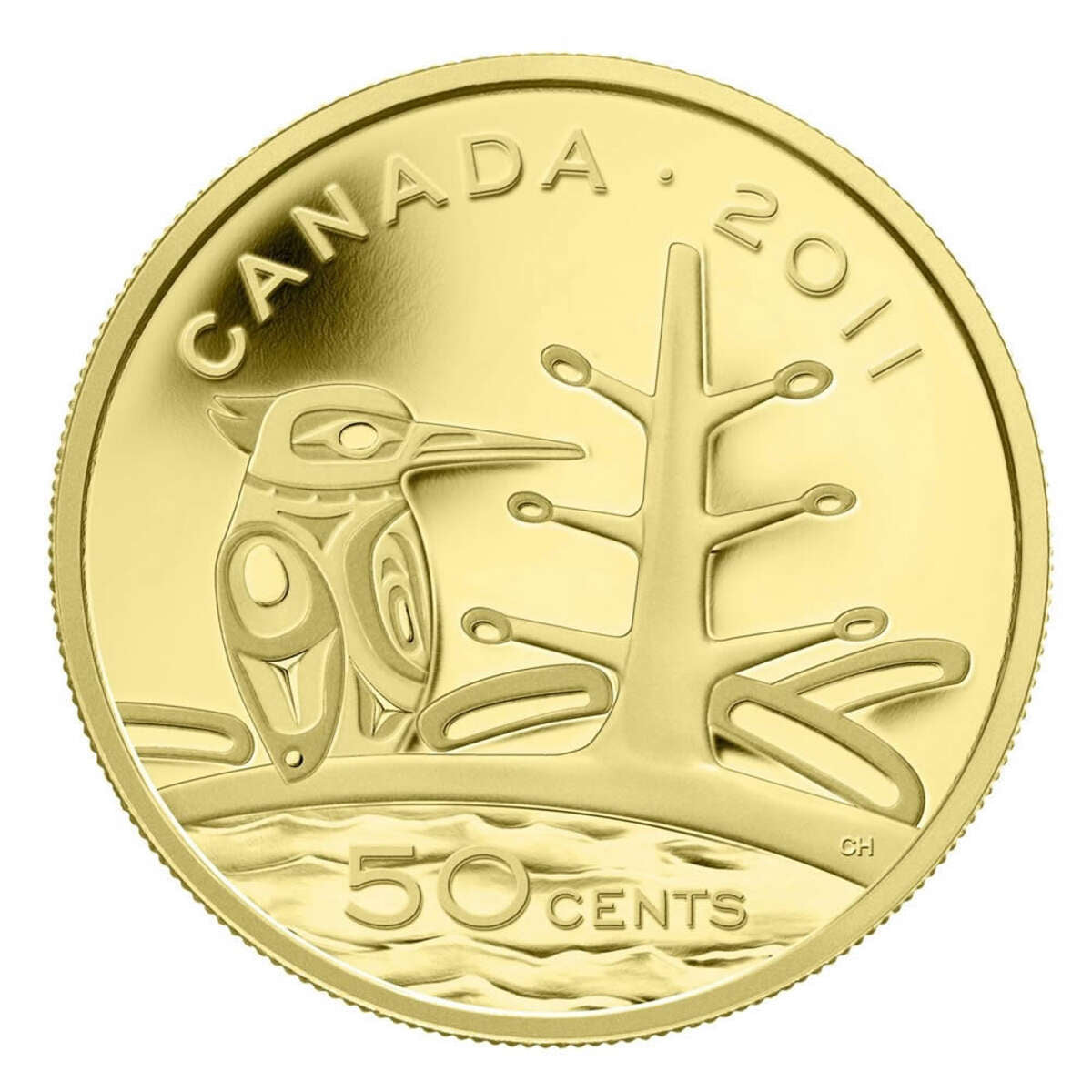 2011 50c The Canadian Boreal Forest - Pure Gold Coin Default Title