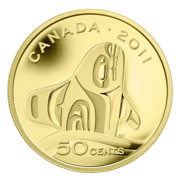 2011 50c Orca Whale - Pure Gold Coin