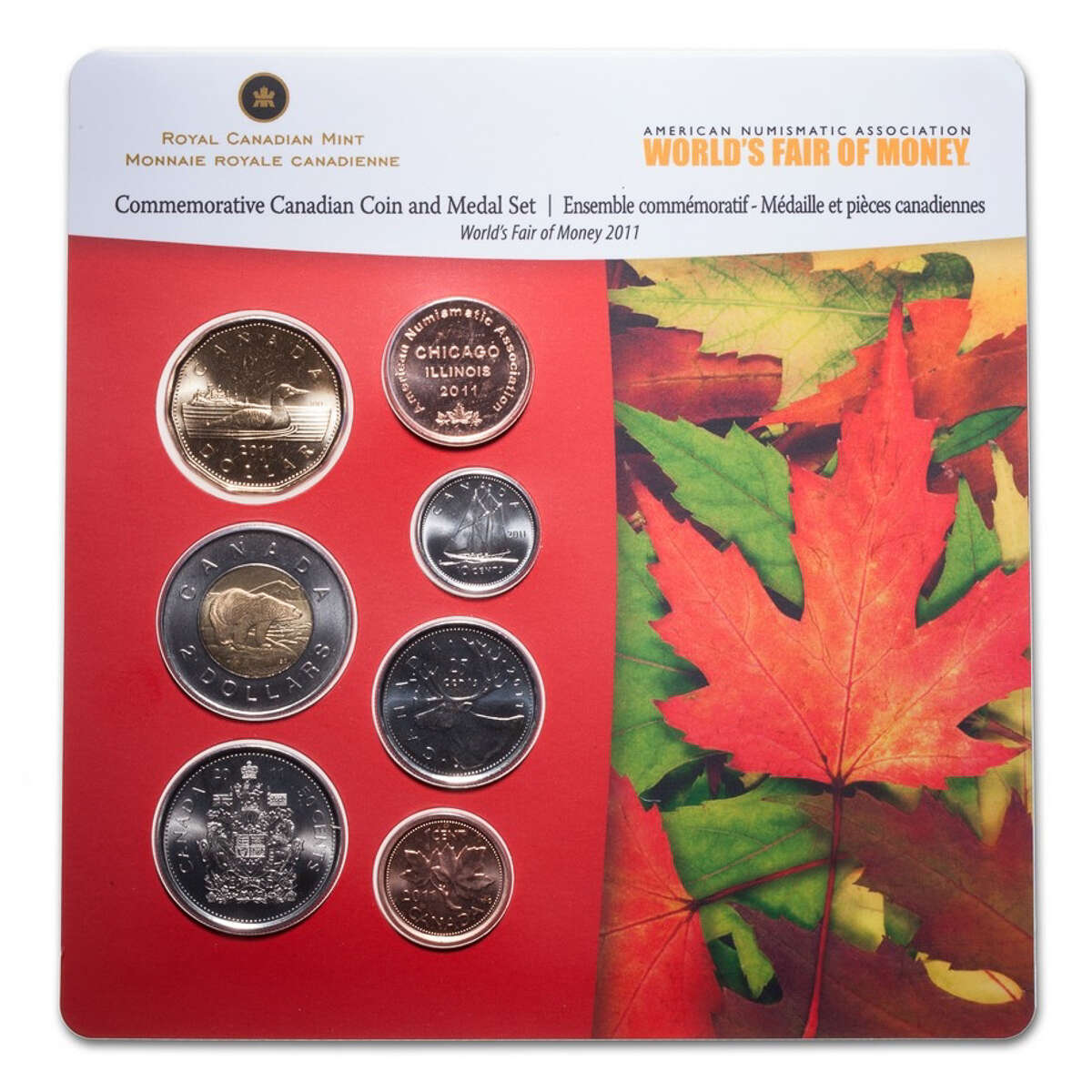 2011 Commemorative Canadian Coin and Medal Set World's Money Fair Default Title