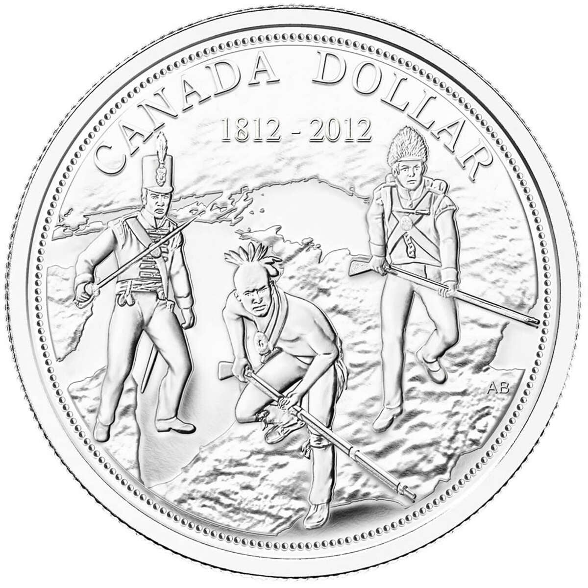 2012 $1 The War of 1812, 200th Anniversary - Pure Silver Dollar B.U. Default Title