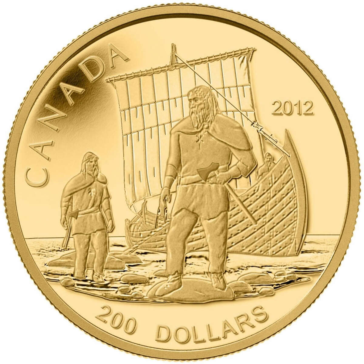 2012 $200 The Vikings - Pure Gold Coin Default Title