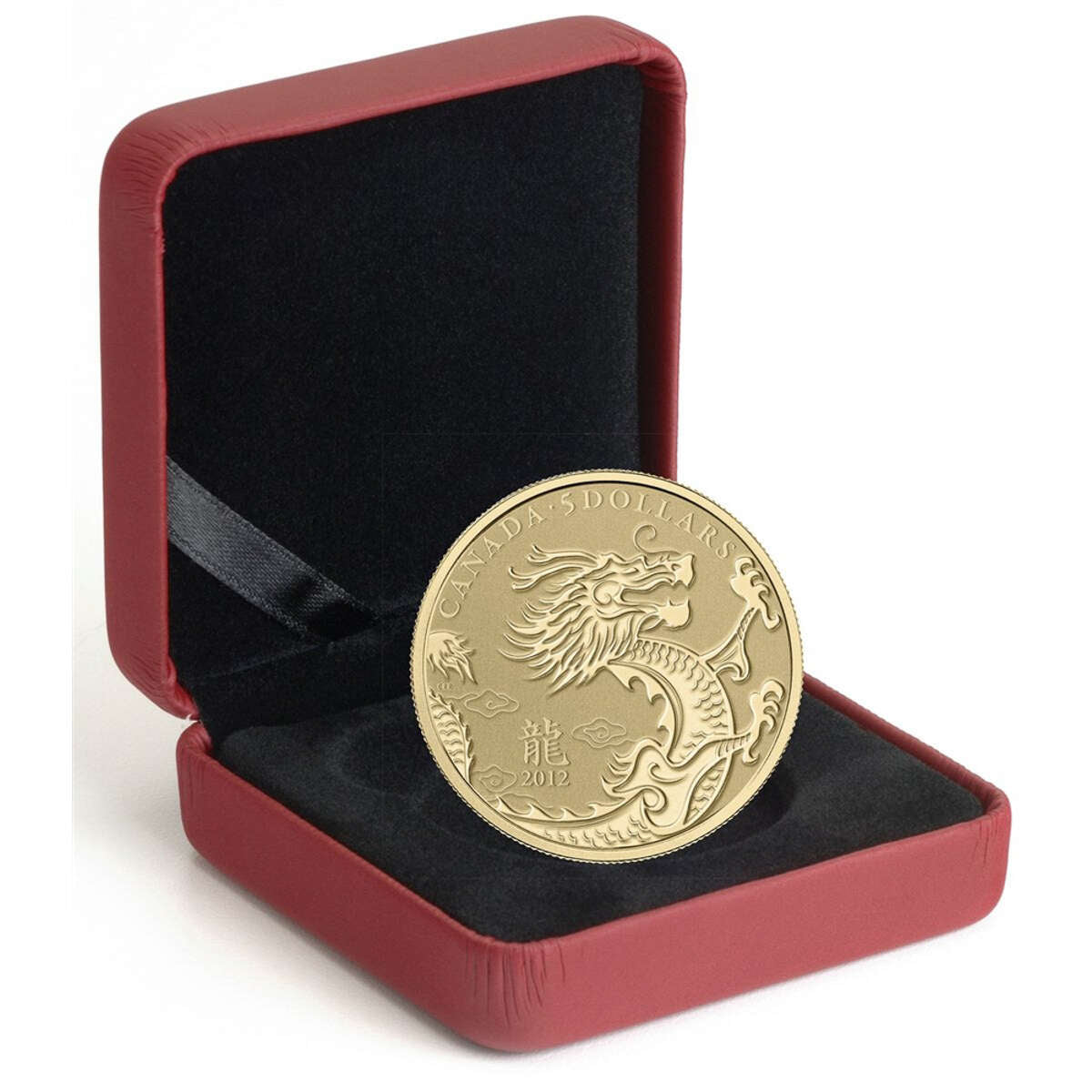2012 $5 Year of the Dragon - Pure Gold Coin