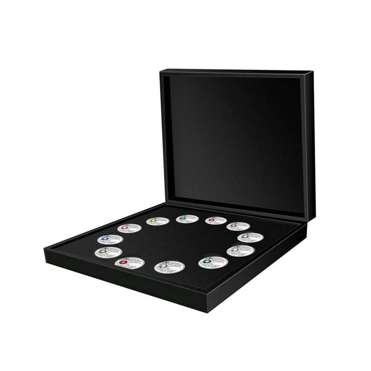 2012 $3 Birthstones - Pure Silver 12-Coin Set Default Title