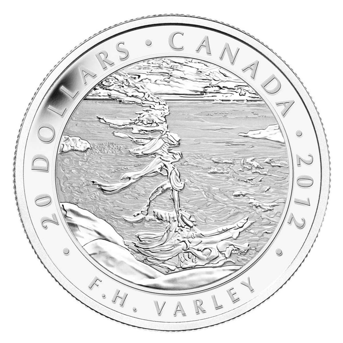 2012 $20 Group of Seven: F.H. Varley, <i>Stormy Weather, Georgian Bay</i> - Pure Silver Coin Default Title