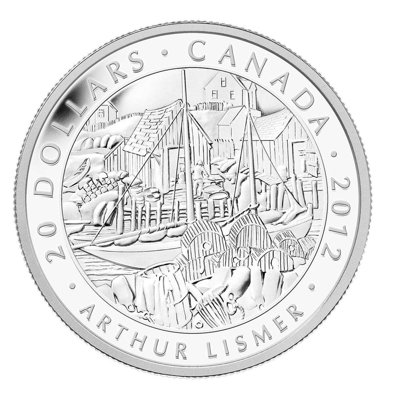 2012 $20 Group of Seven: Arthur Lismer, <i>Nova Scotia Fishing Village</i> - Pure Silver Coin Default Title