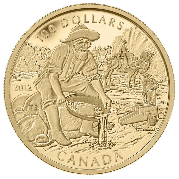 2012 $100 150th Anniversary of the Cariboo Gold Rush - 14kt. Gold Coin Default Title