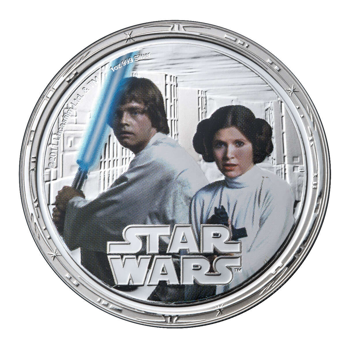 2011 $2 Star Wars Millennium Falcon - Pure Silver 4-Coin Set with Audible Display Case Default Title