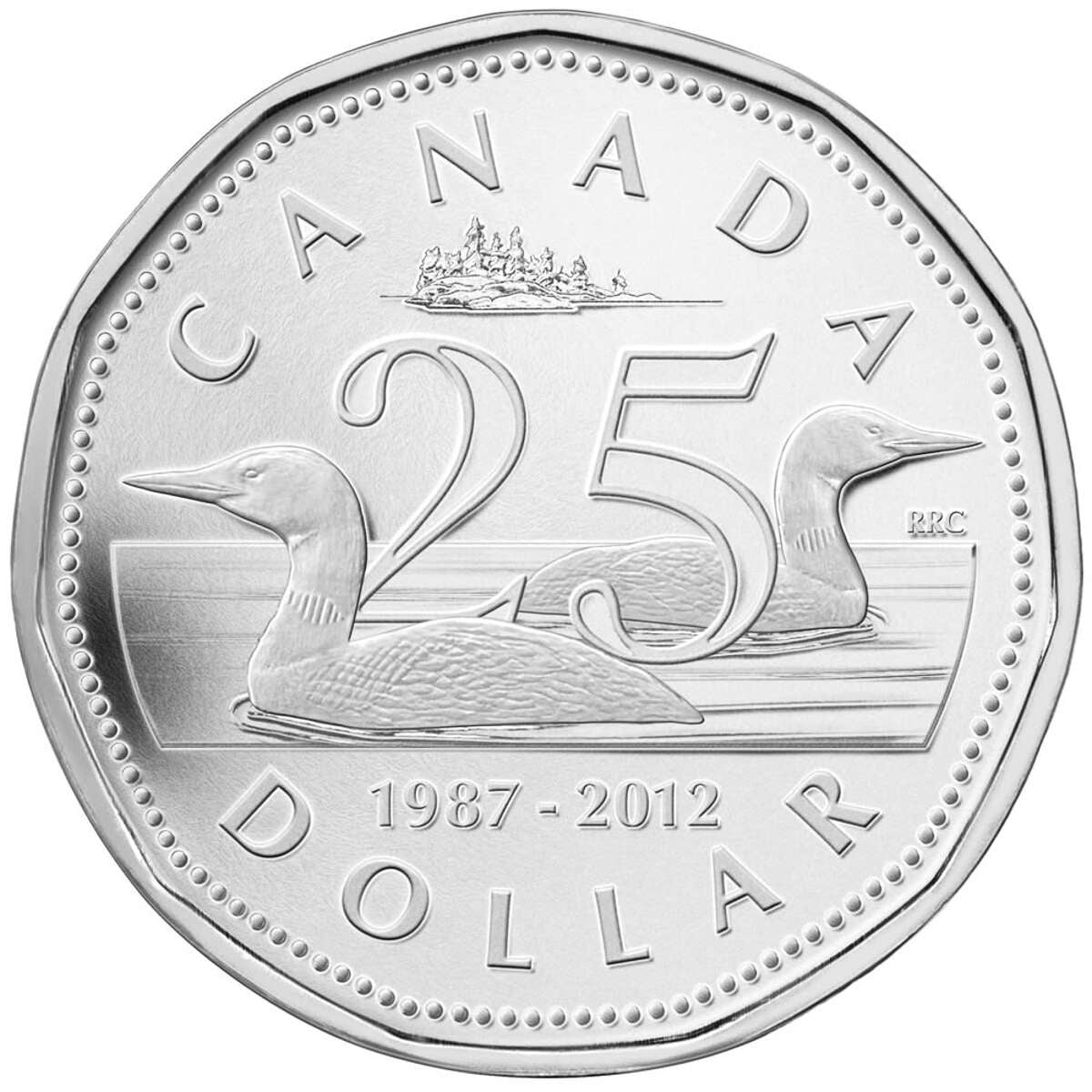 2012 $1 The Loonie, 25th Anniversary - Pure Silver Dollar Default Title