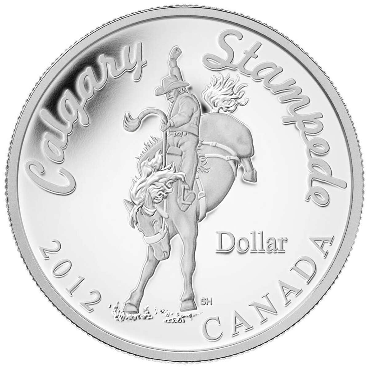 2012 $1 100 Years of the Calgary Stampede - Special Edition Pure Silver Dollar Default Title