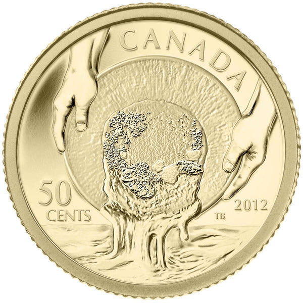 2012 50c The Cariboo Gold Rush, 150th Anniversary - Pure Gold Coin Default Title