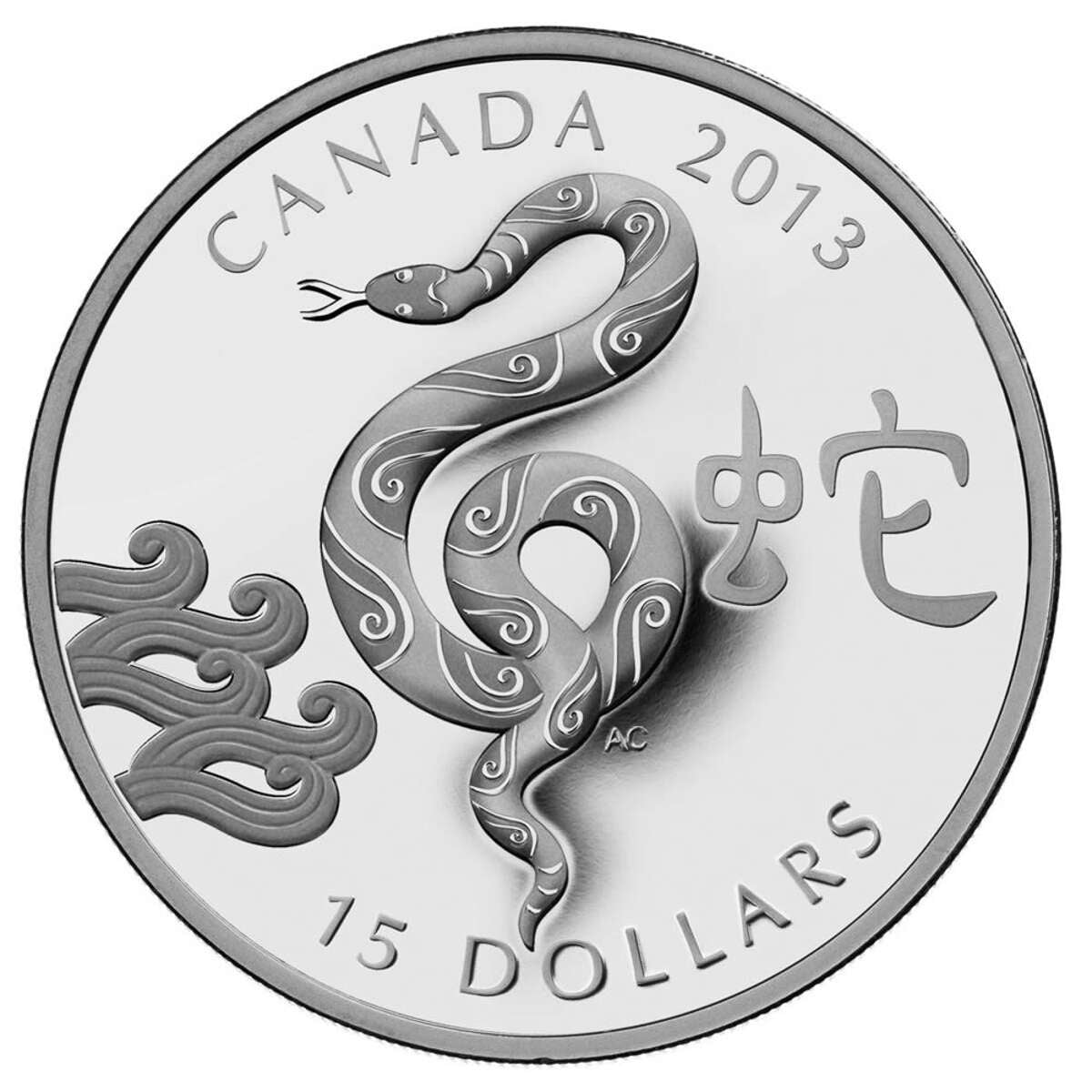 2013 $15 Year of the Snake - Pure Silver Coin Default Title