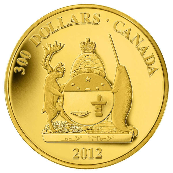 2012 $300 Provincial Coat of Arms: Nunavut - 14-kt. Gold Coin Default Title