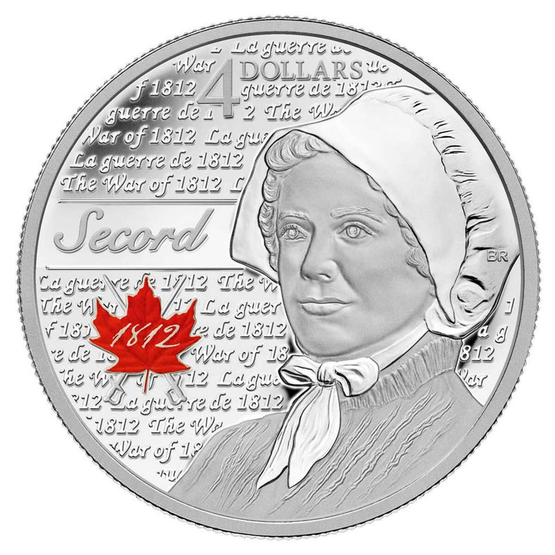 2013 $4 Heroes of 1812: Laura Secord - Pure Silver Coin Default Title