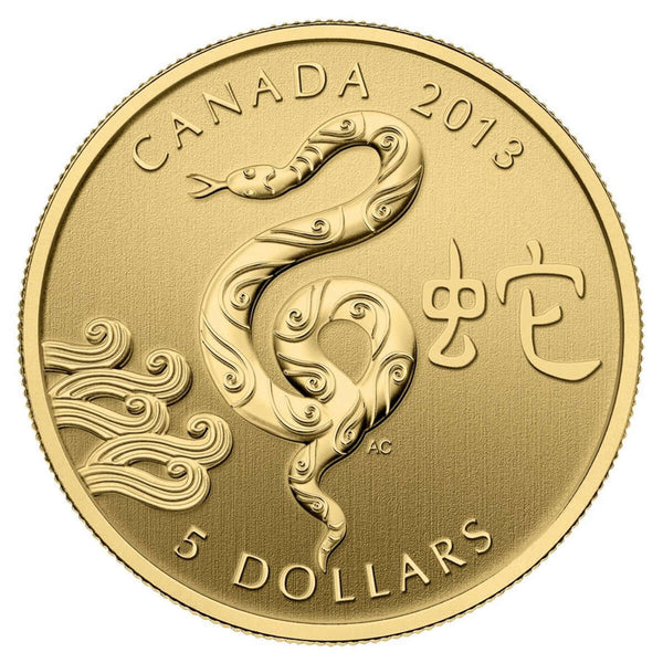 2013 $5 Year of the Snake - Pure Gold Coin Default Title