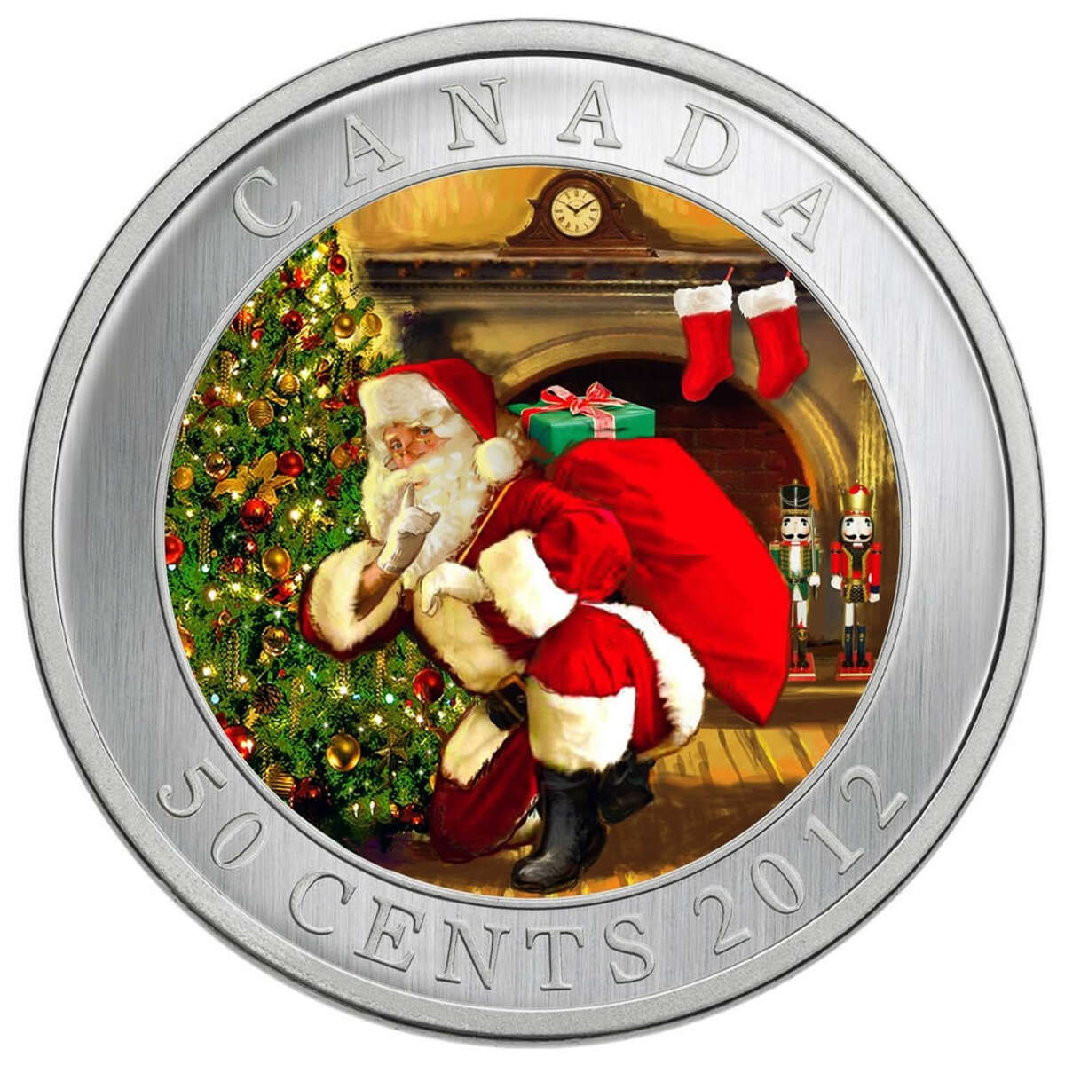 2012 50c Santa's Magical Visit - Lenticular Coin Default Title