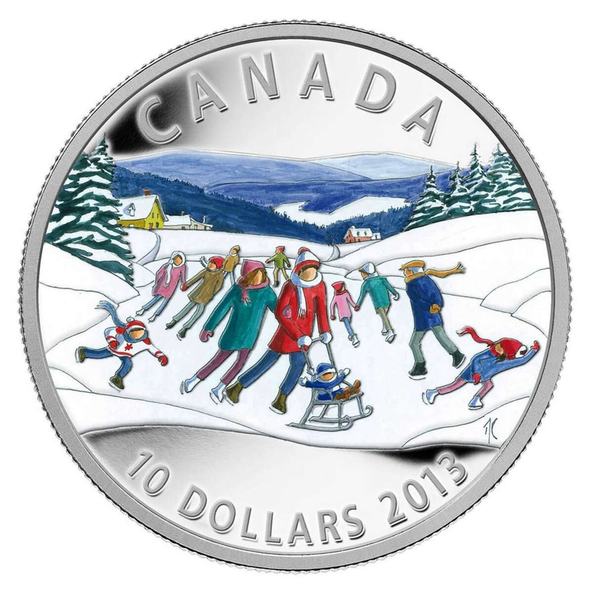 2013 $10 Winter Scene - Pure Silver Coin Default Title