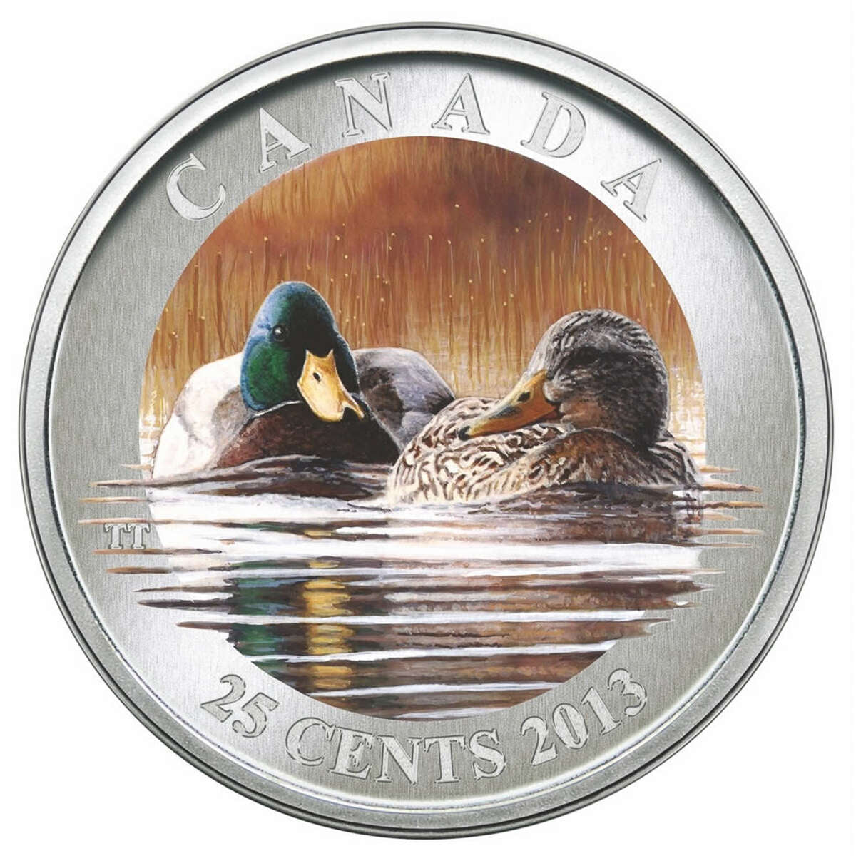 2013 25c Ducks of Canada: Mallard - Coloured Coin Default Title