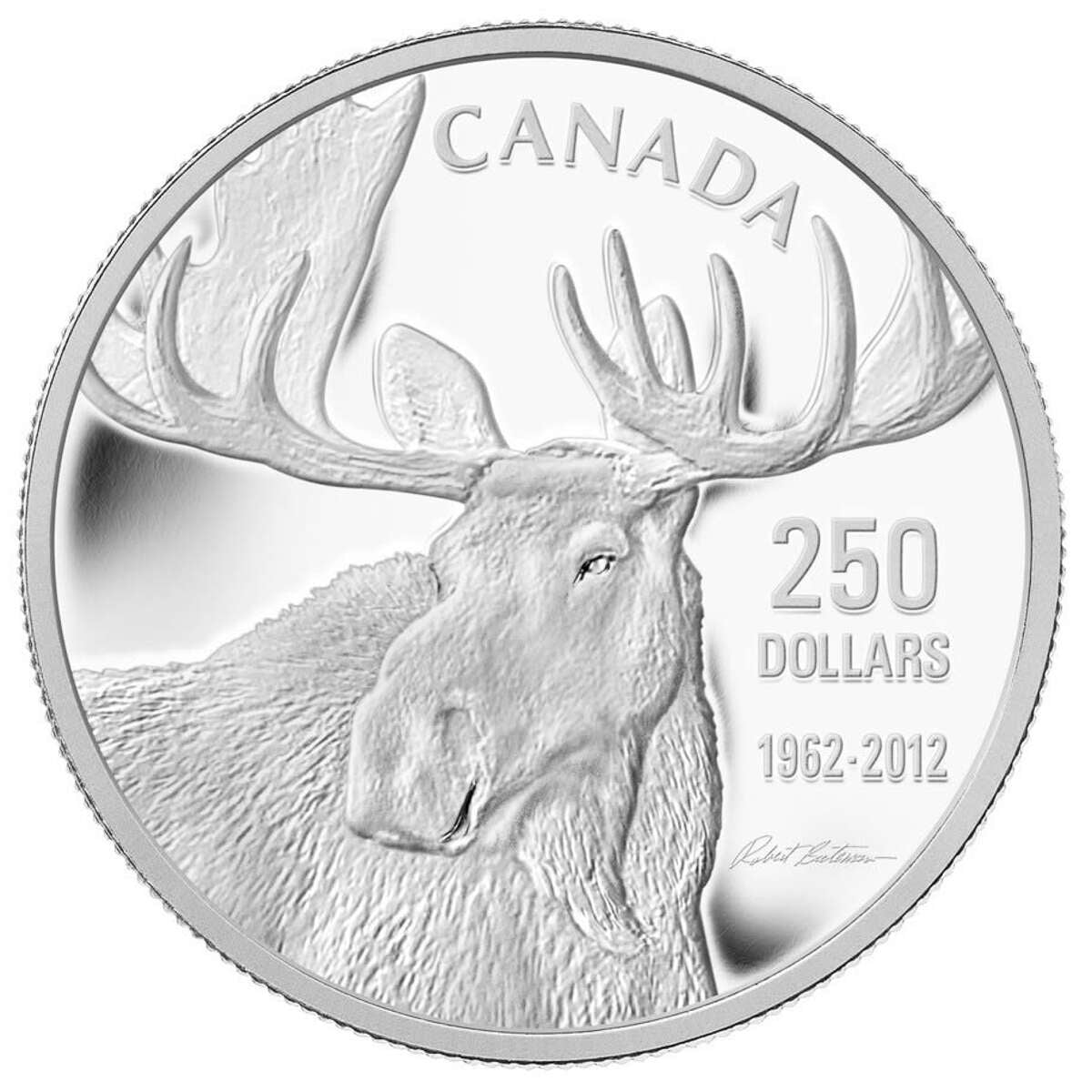 2012 $250 Robert Bateman: The Moose Family - Pure Silver Kilo Coin Default Title