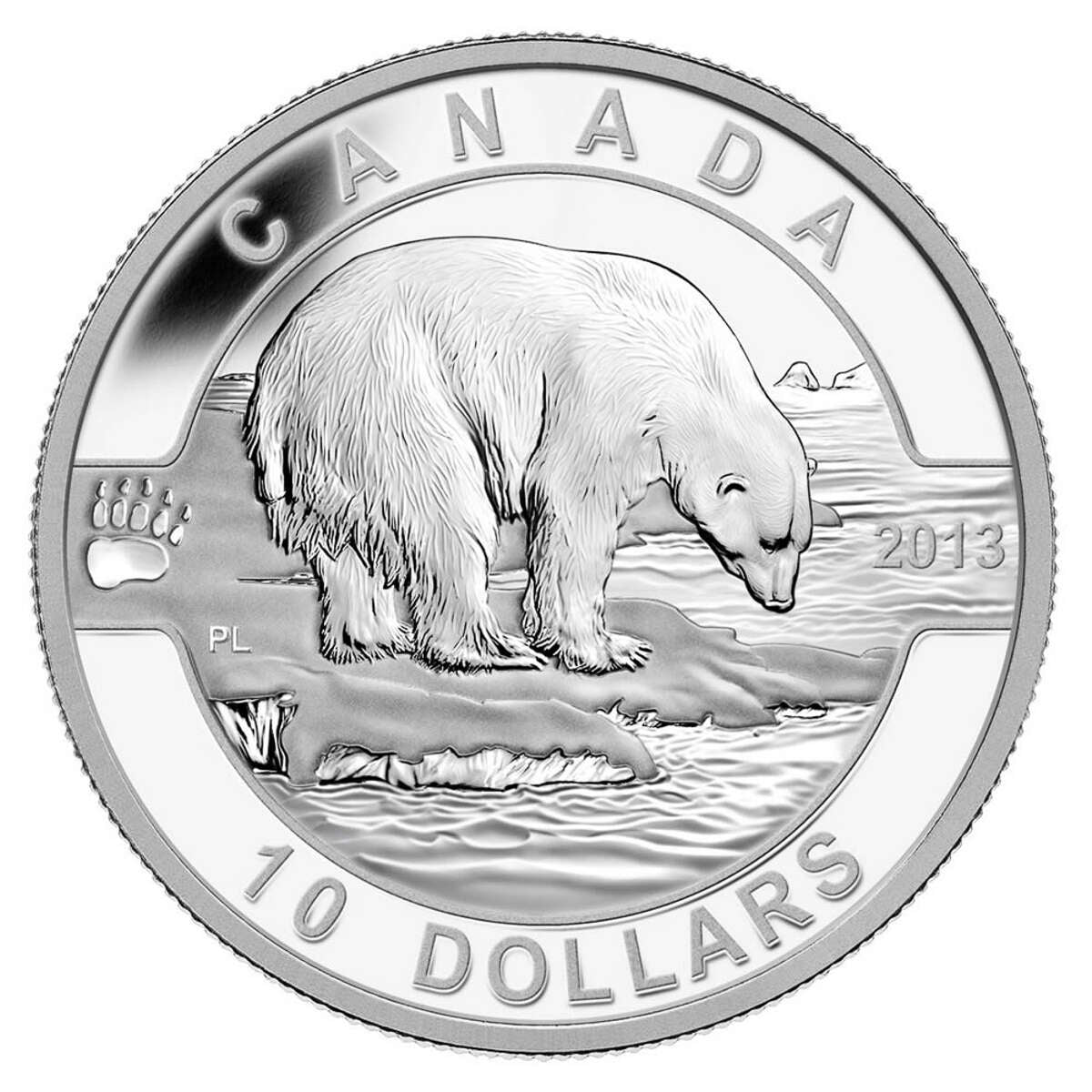 2013 $10 O Canada: The Polar Bear - Pure Silver Coin Default Title