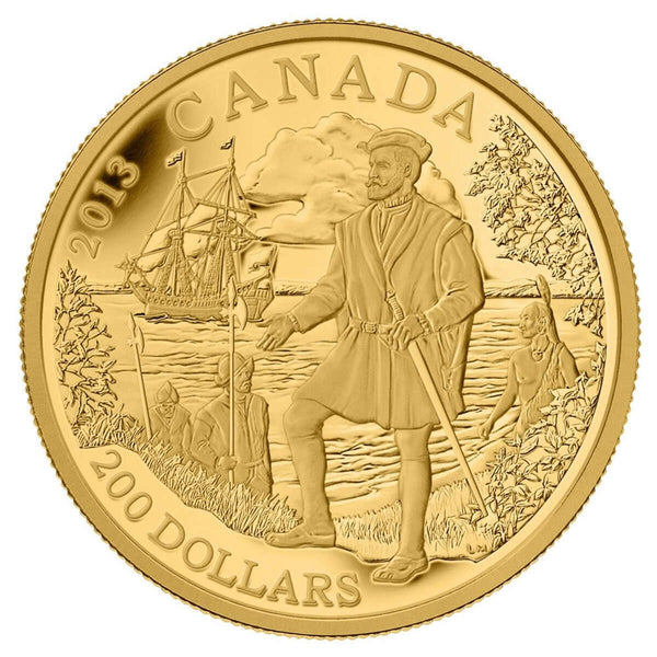 2013 $200 Great Canadian Explorers: Jacques Cartier - Pure Gold Coin Default Title