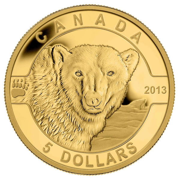 2013 $5 O Canada: The Polar Bear - Pure Gold Coin Default Title