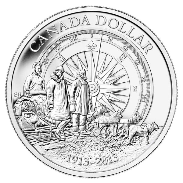 2013 $1 Arctic Expedition - Pure Silver Dollar B.U.
