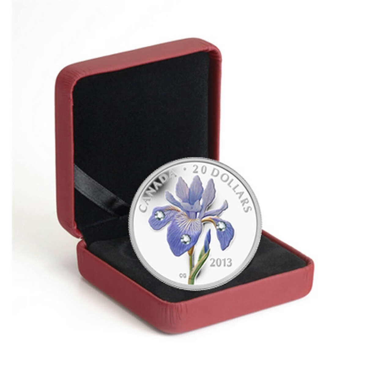 2013 $20 Blue Flag Iris - Pure Silver Coin Default Title